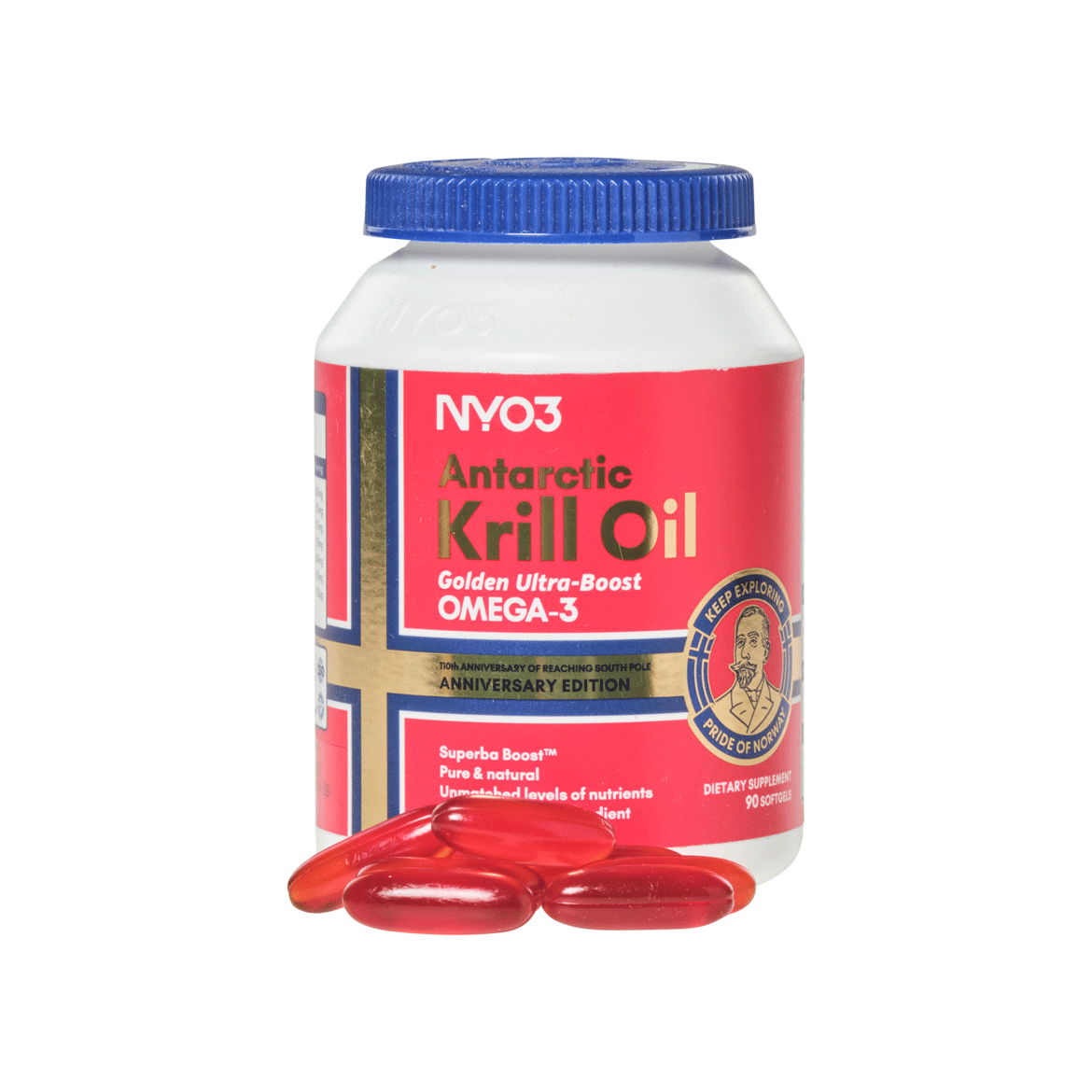 NYO3 Antarctic Krill Oil Golden Ultra Boost OMEGA 3 Grand Gold Quality Award 2024 from Monde Selection