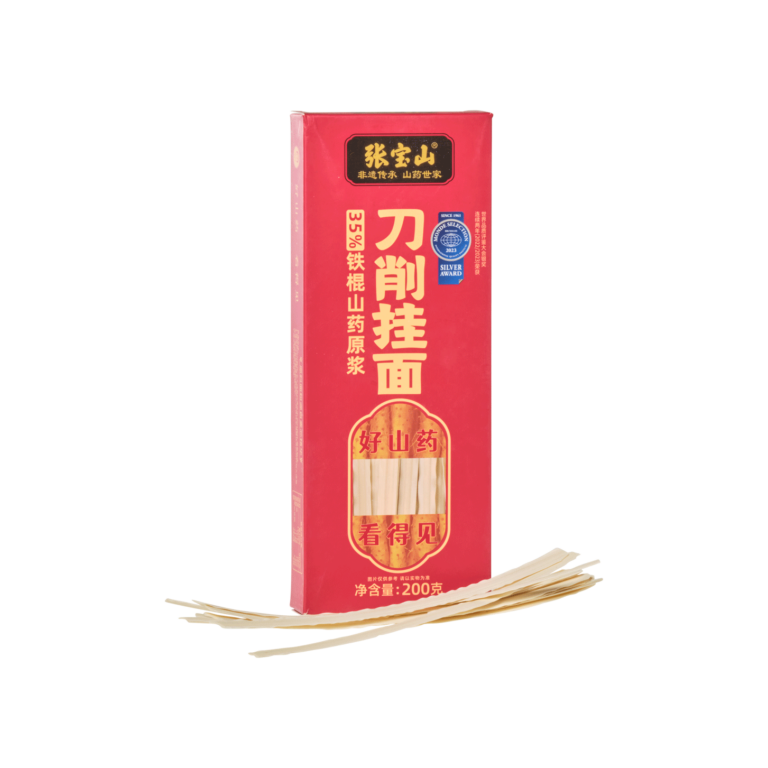 Zhangbaoshan Chinese Tie Gun Yam Knife-Cut Noodles (Tie Gun Shan Yao Yuan Jiang Dao Xiao Gua Mian) - Henan Zhangbaoshan Biotechnology Co., Ltd.