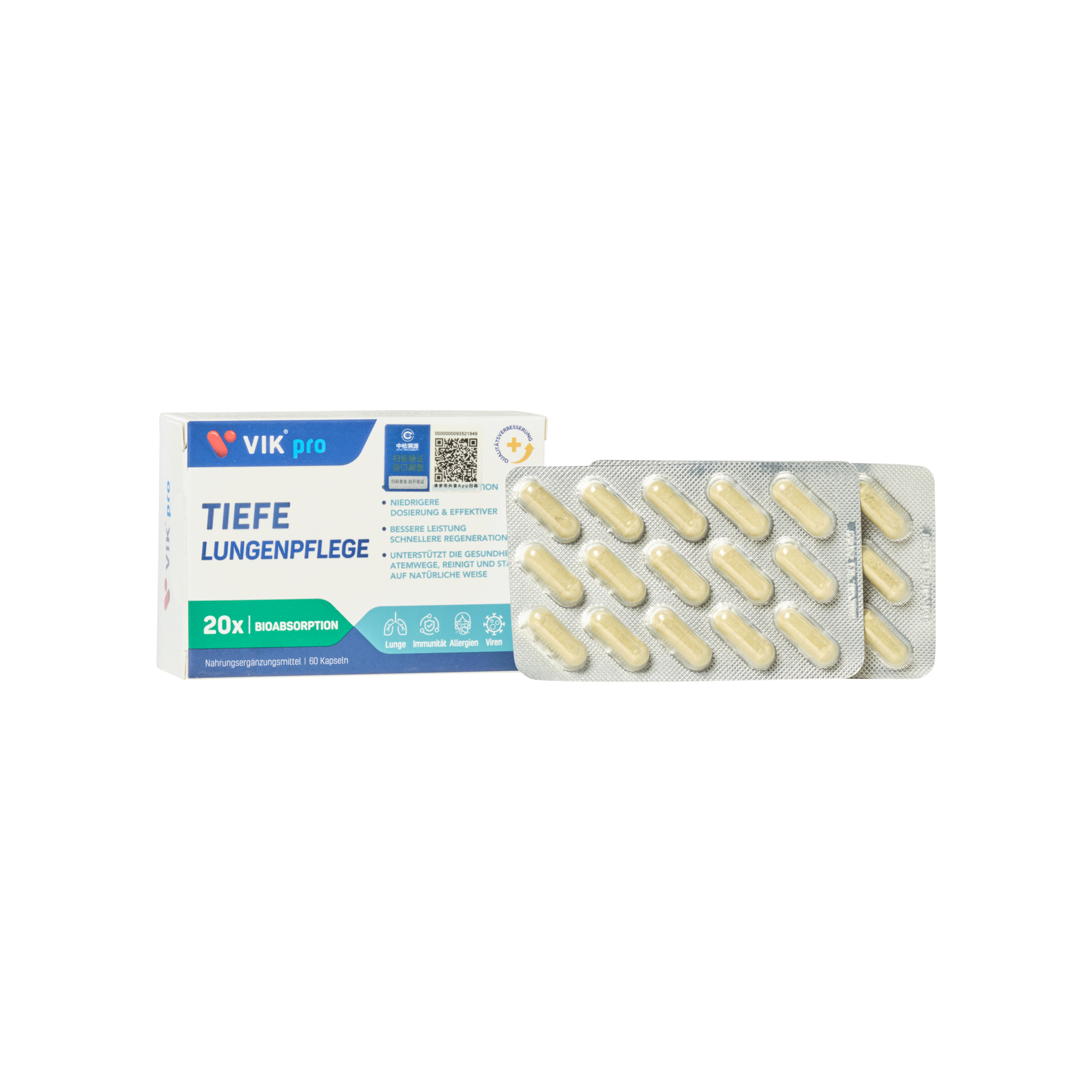 VIK pro Deep Lung Cleanse - Gold Quality Award 2024 from Monde Selection