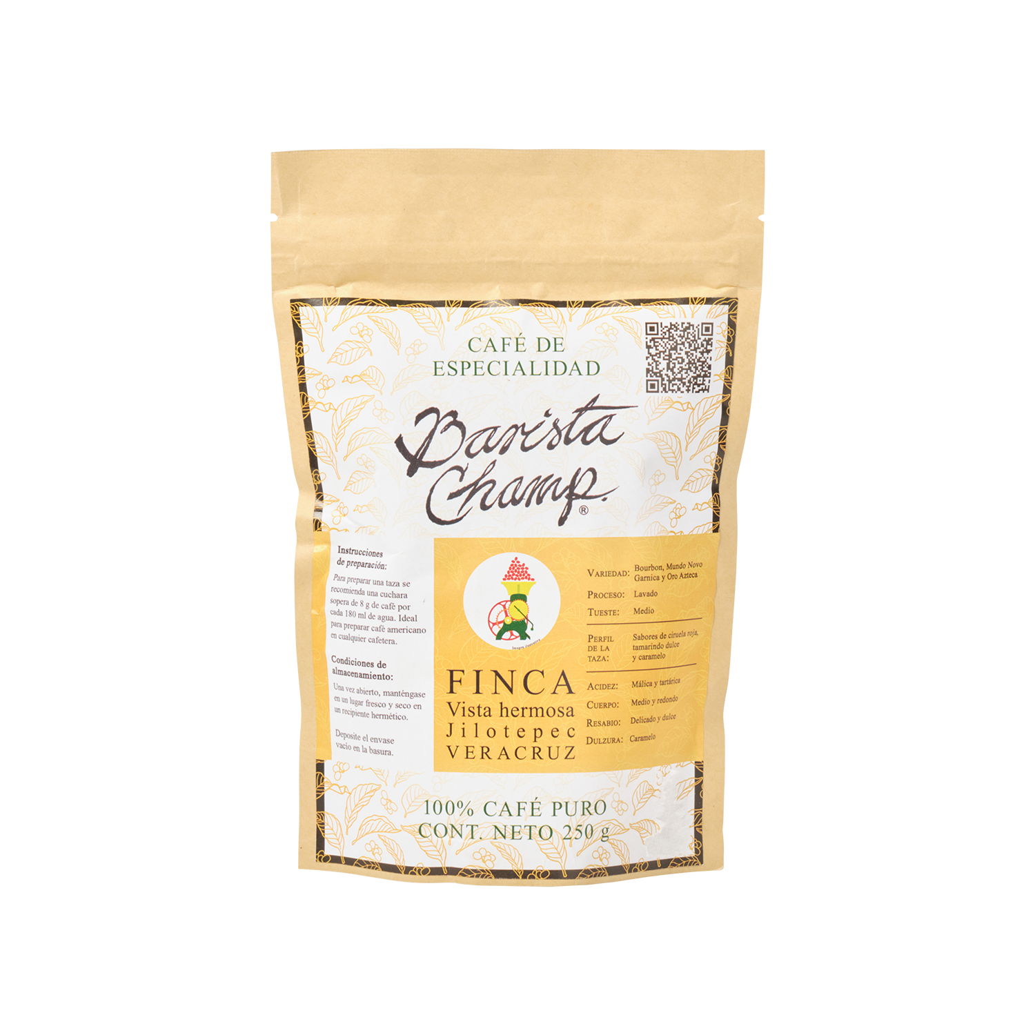 BARISTA CHAMP VISTA HERMOSA - Gold Quality Award 2025 from Monde