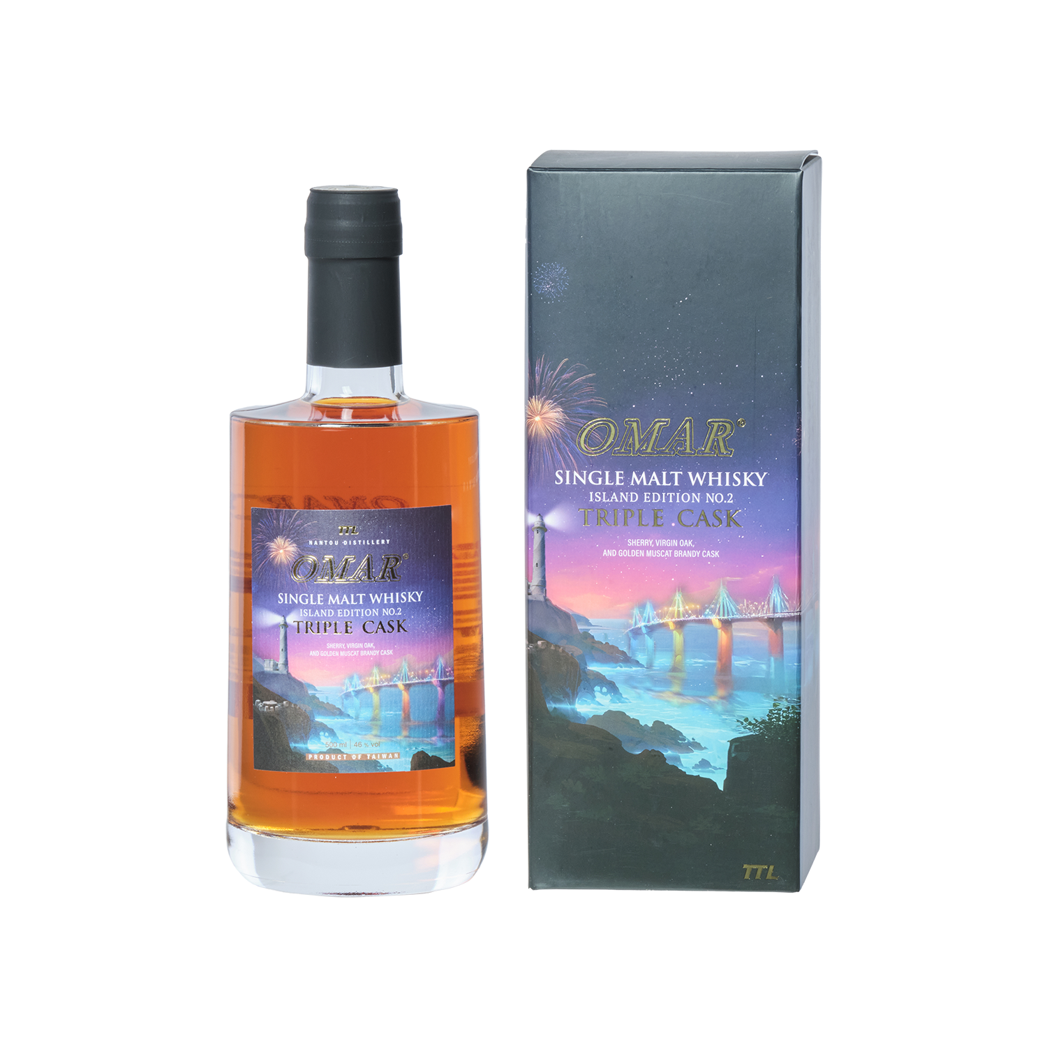 OMAR Single Malt Whisky (Triple Cask) (Island Edition No.2) - Gold